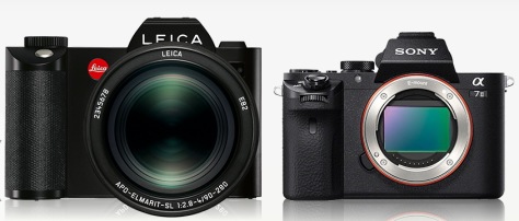 Leica_SL-Sony A7 II_front